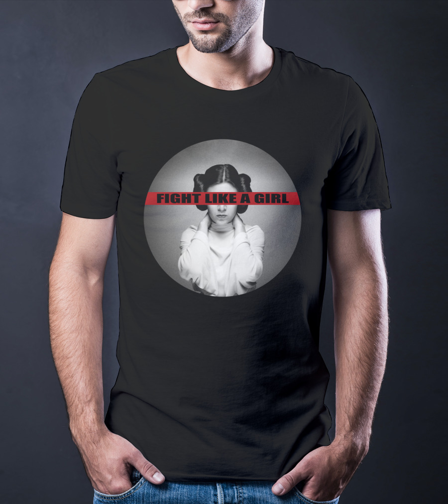 Princess Leia Fight Like A Girl Iconic Empowerment T-Shirt