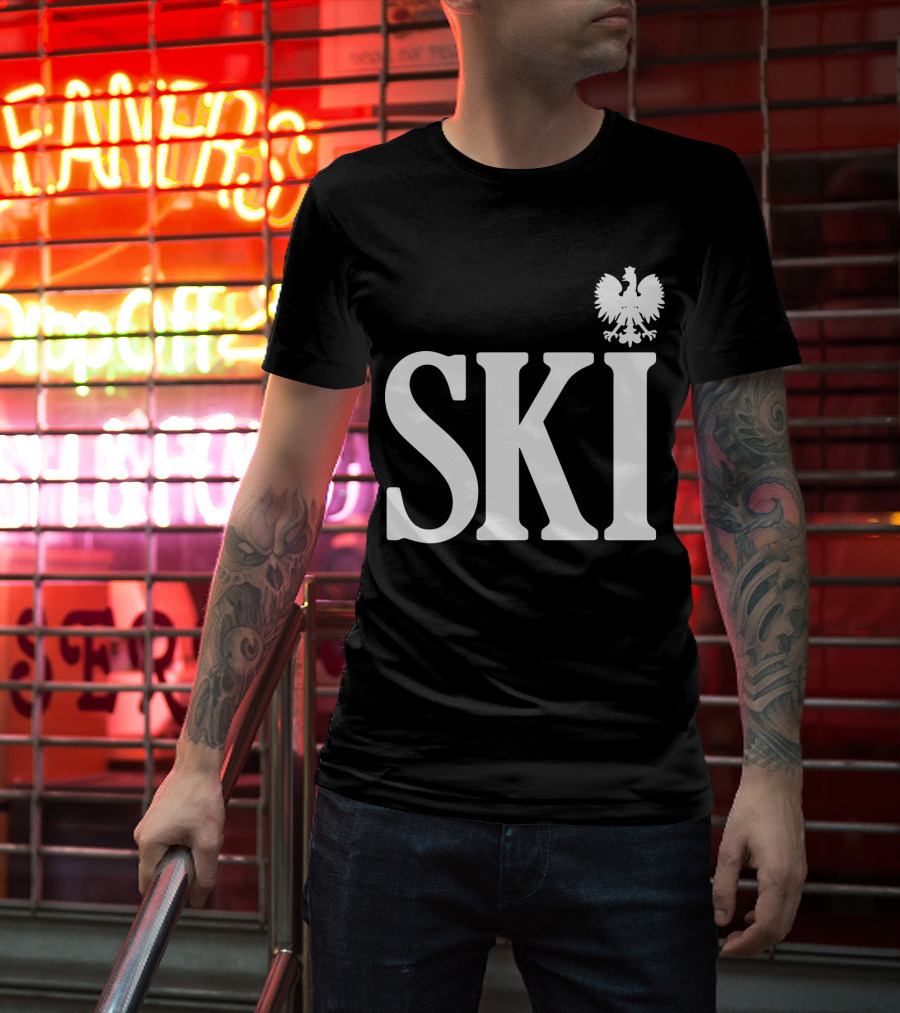 SKI Polish White Eagle T-Shirt