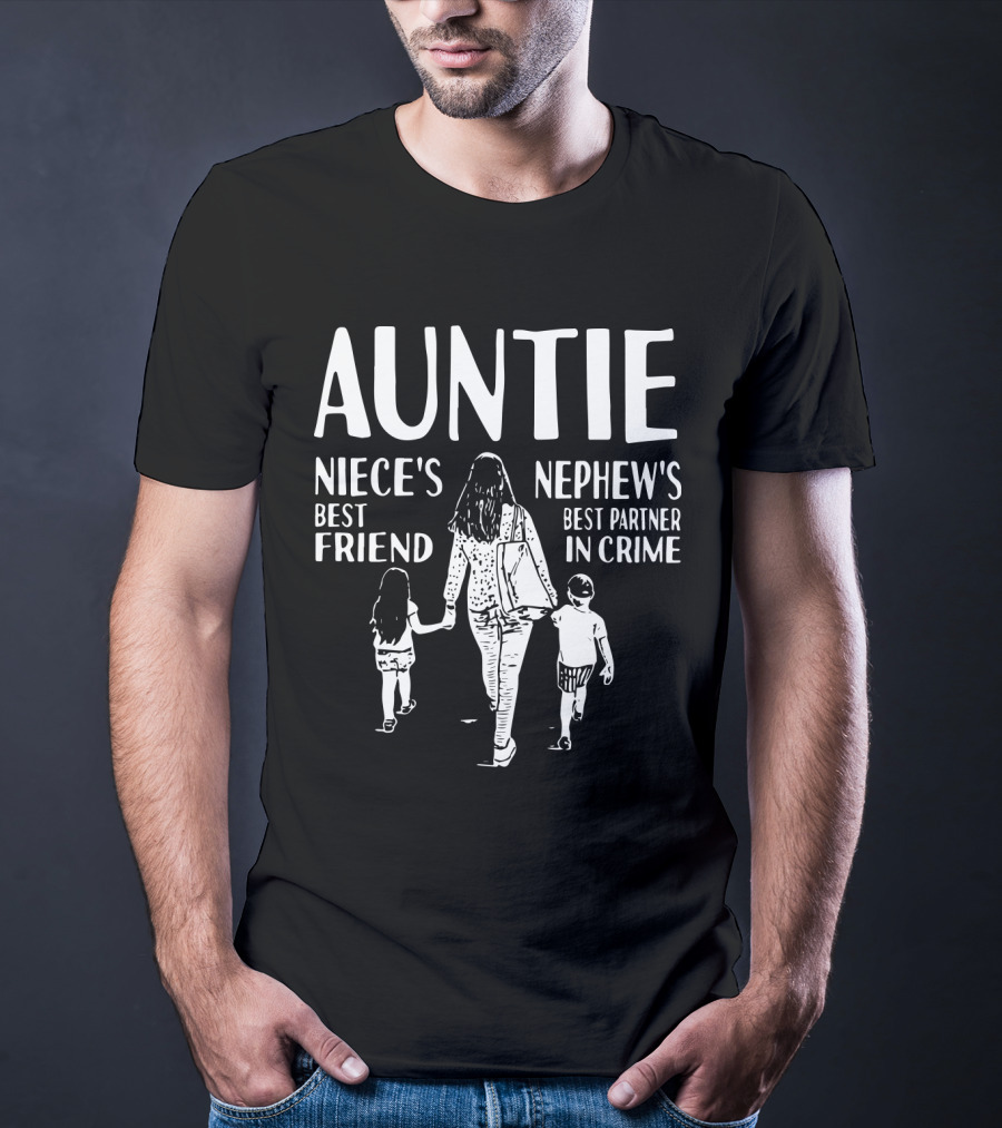 Auntie Niece's Best Friend Nephew's Best Partner In Crime T-Shirt