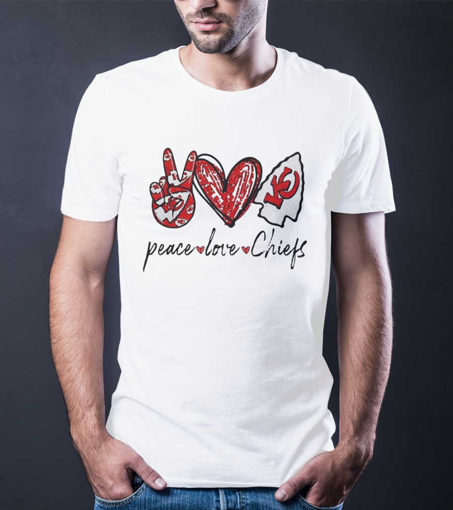 Peace Love KC Chiefs T-Shirt