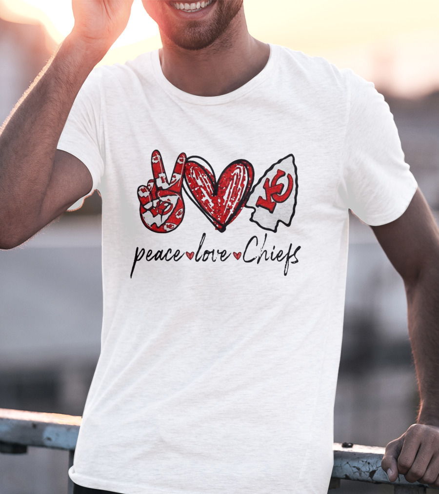 Peace Love KC Chiefs T-Shirt