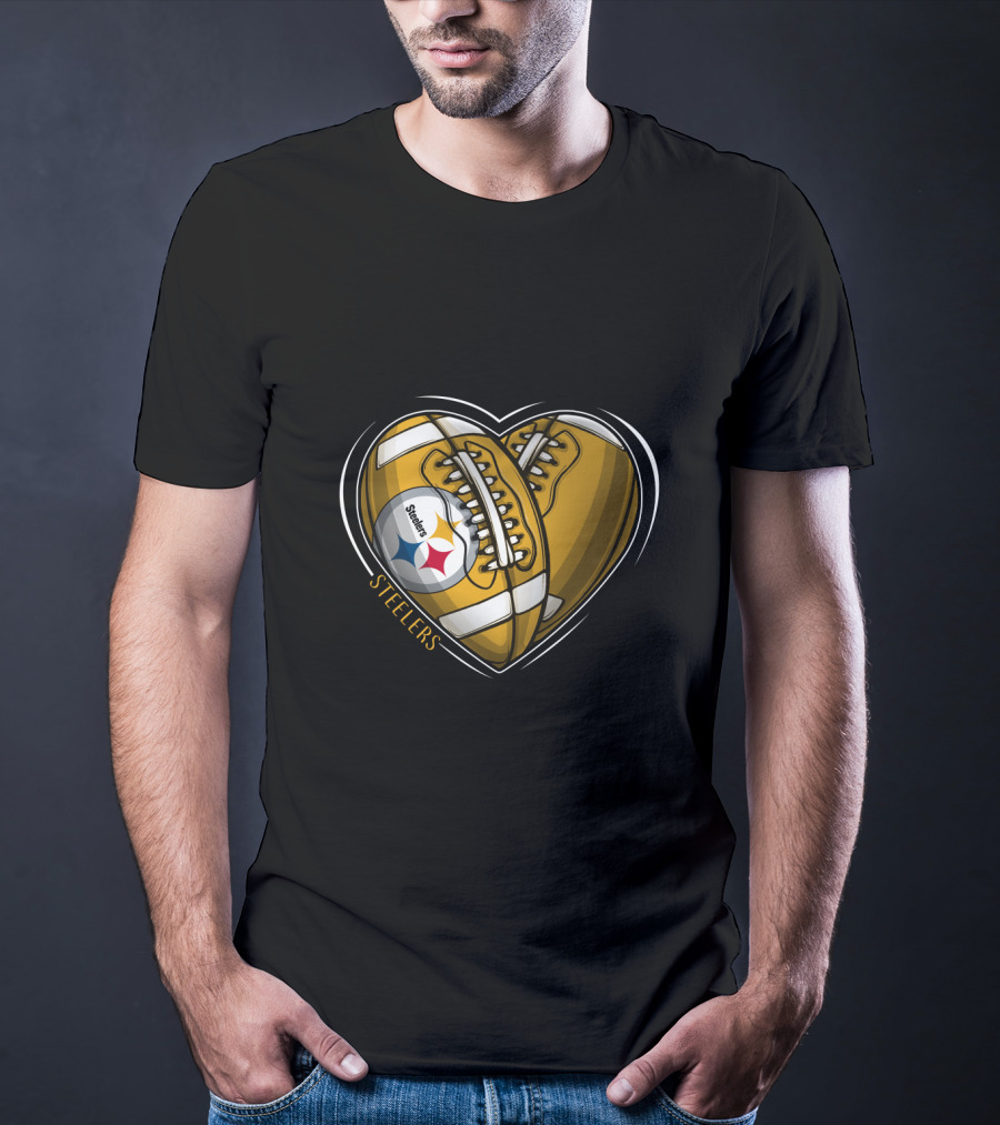 Steelers Heart Football Steelers T-Shirt