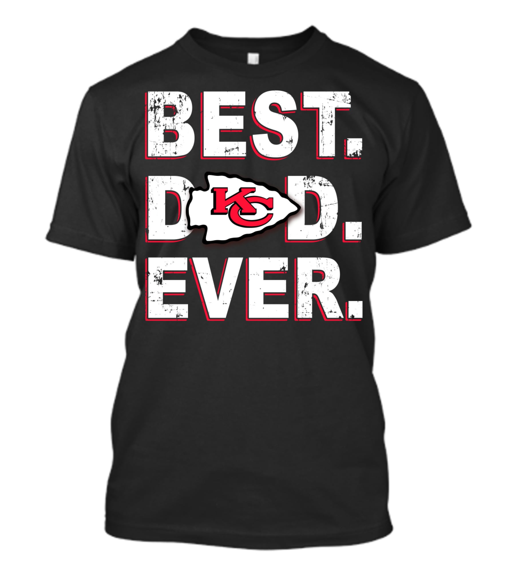 Best Dad Ever Kansas City Chiefs Football Team T-Shirt