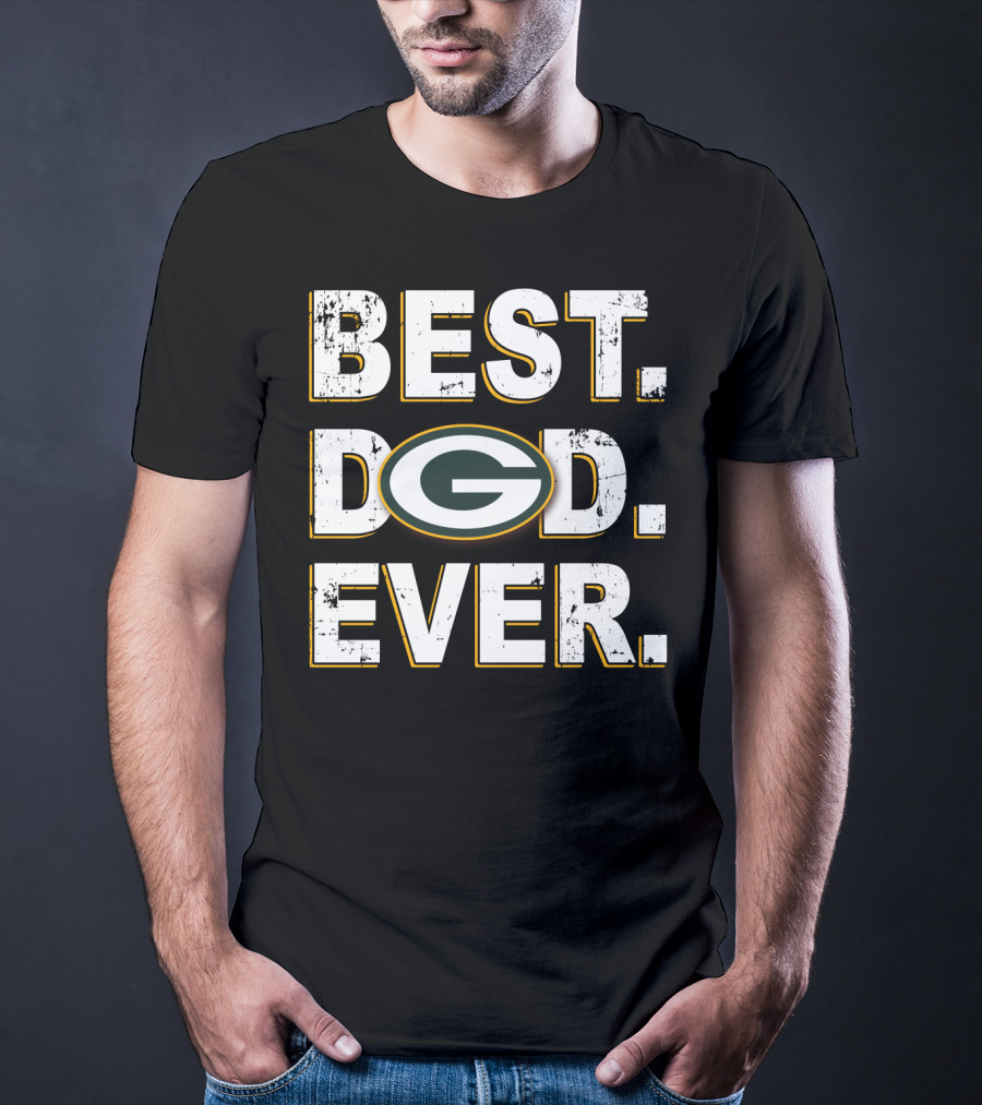 Best Dad Ever Packers Logo Gift Idea T-Shirt