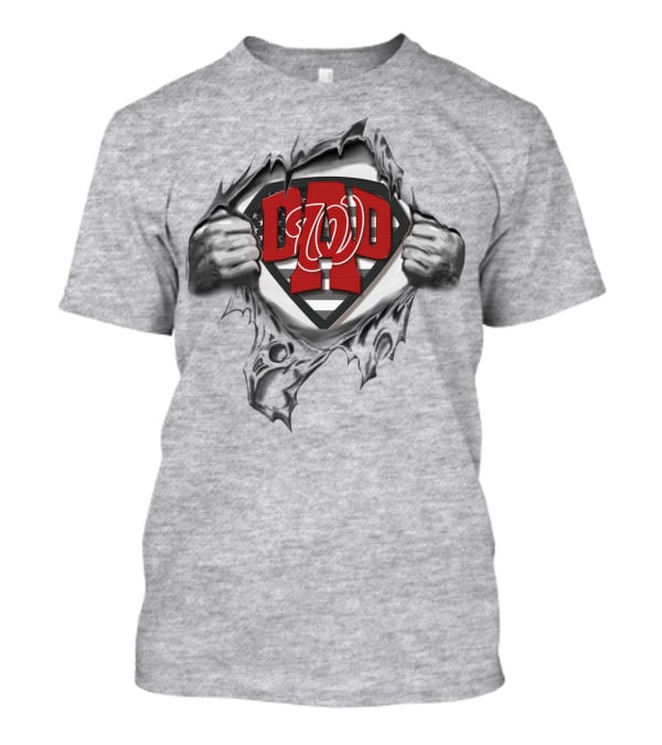 SUPERDAD Washington Nationals Superman Logo Heroes Edition T-Shirt