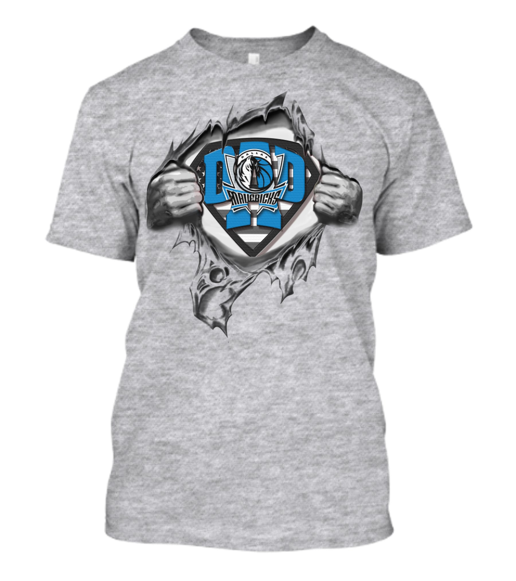 SUPERDAD Mavericks Superhero Logo Style Dallas T-Shirt