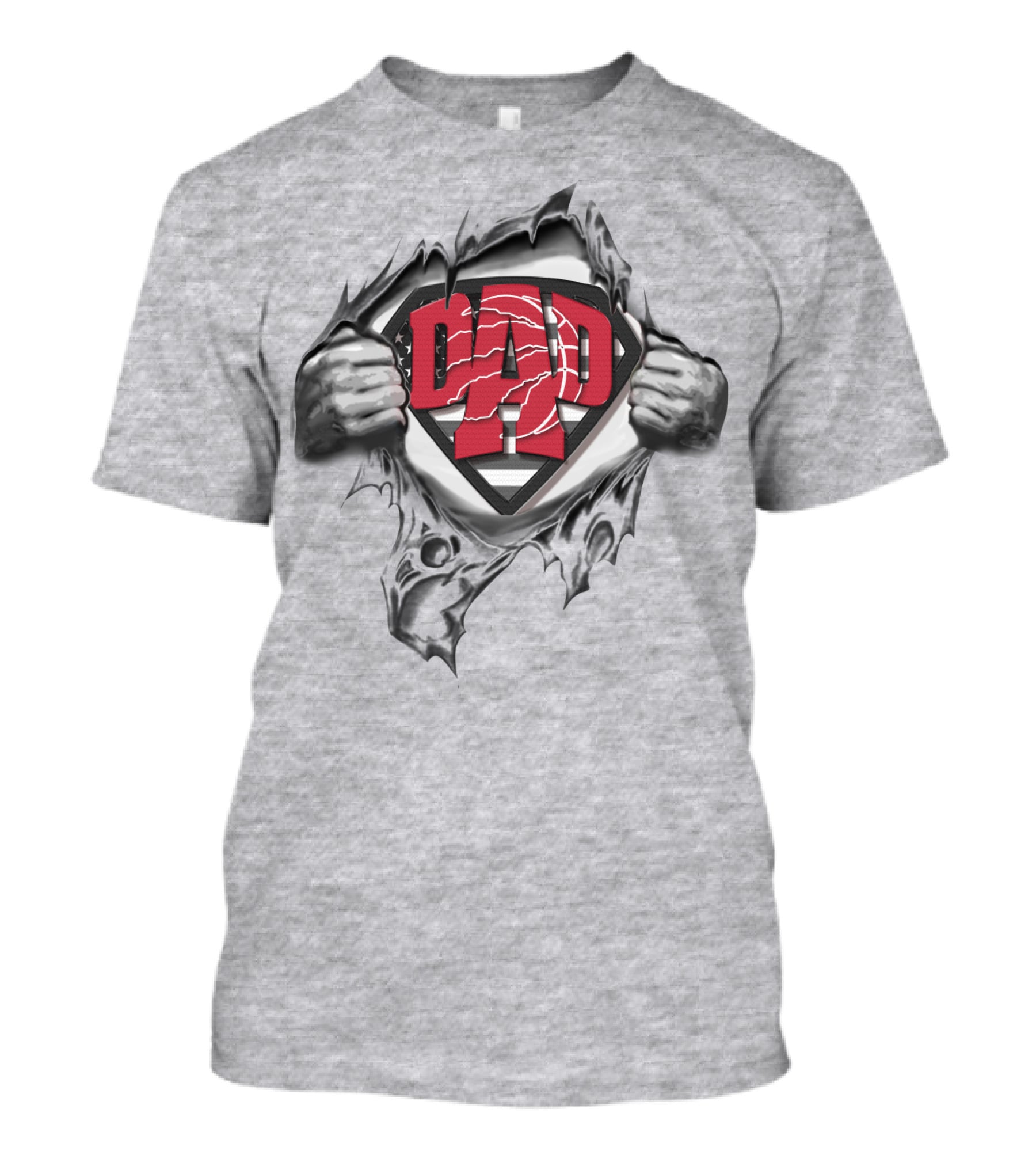 SUPERDAD DAD Toronto Raptors Logo Parody Kryptonian Shield T-Shirt