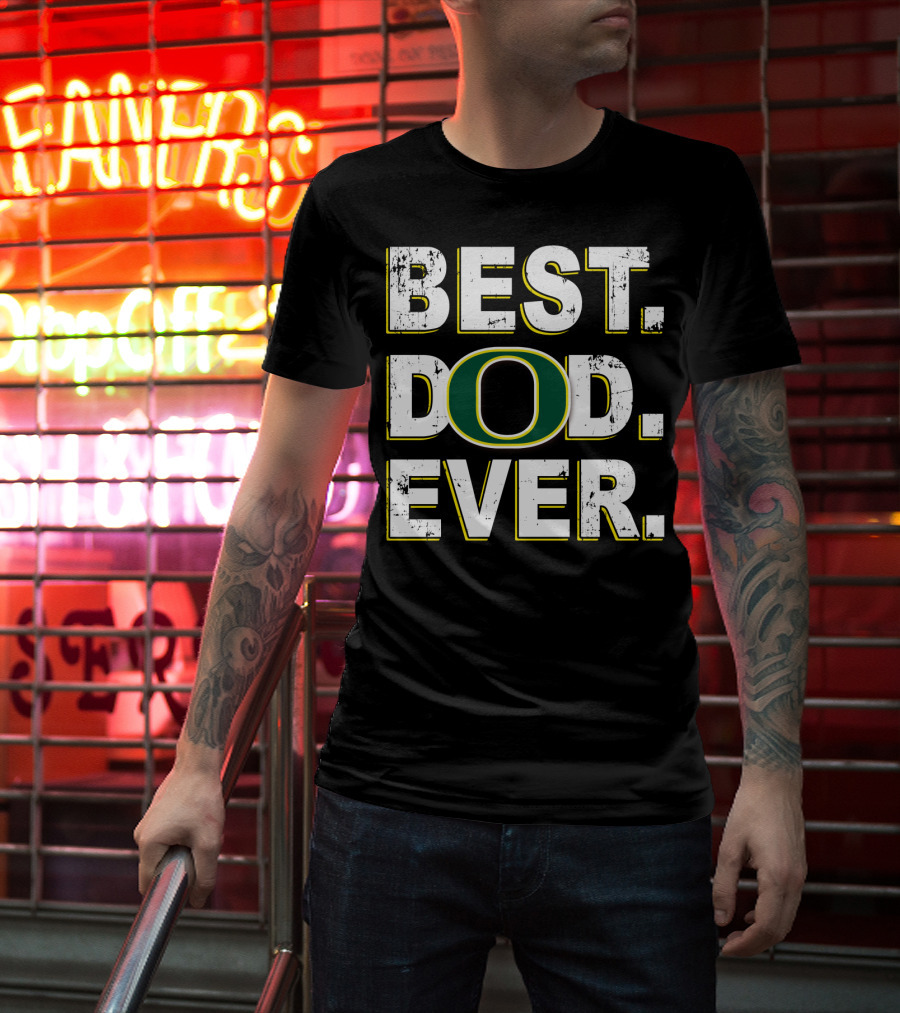 Best Dad Ever Oregon Ducks T-Shirt