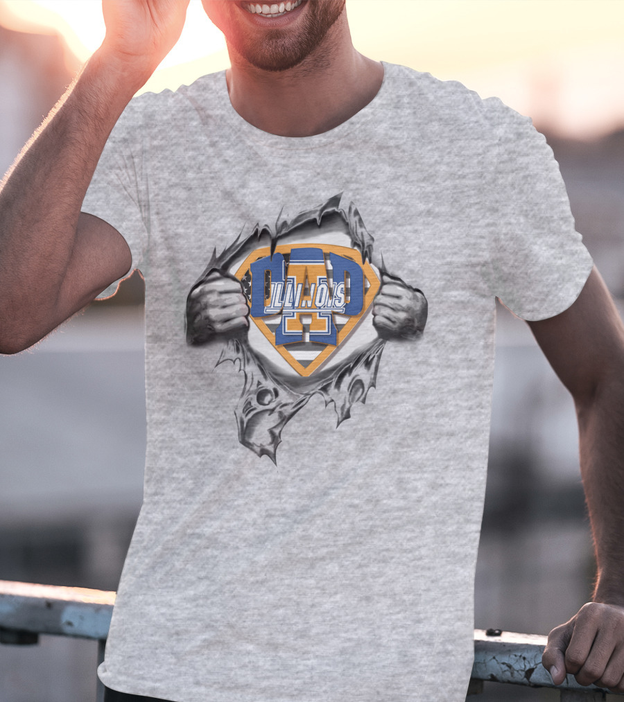 Superdad Illini Illinois Emblem Revealed T-Shirt