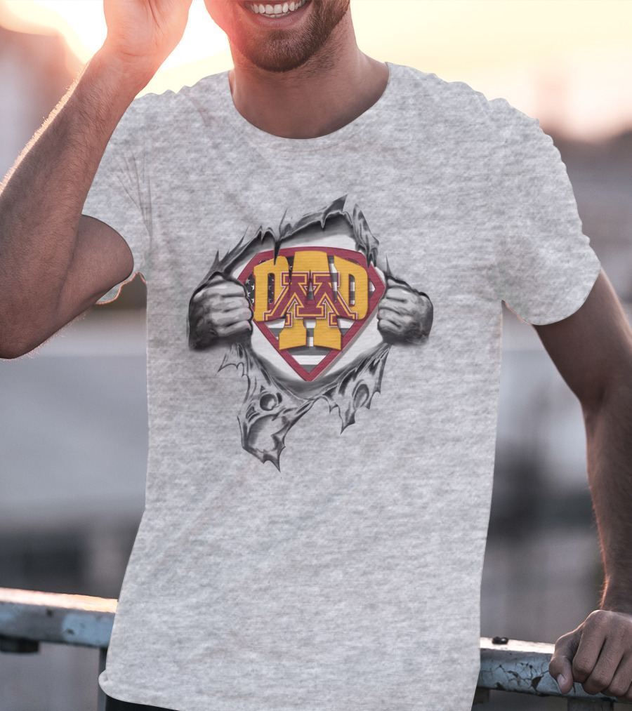 Superdad Minnesota Golden Gophers Logo Hero T-Shirt