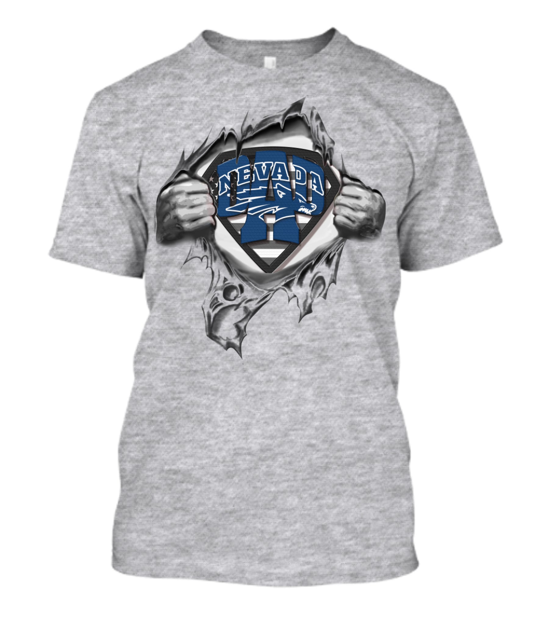 Superdad Nevada Wolf Pack Superman T-Shirt