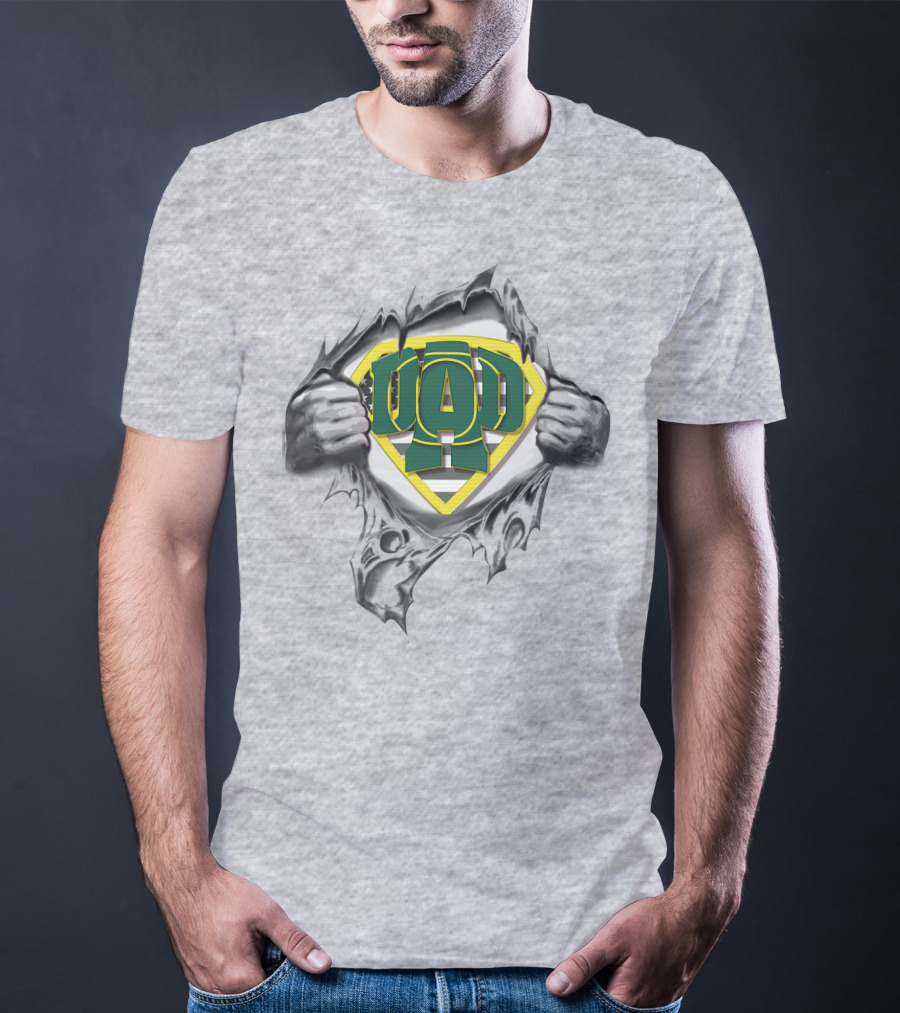 Superdad Oregon Ducks Logo Revealing Hands T-Shirt