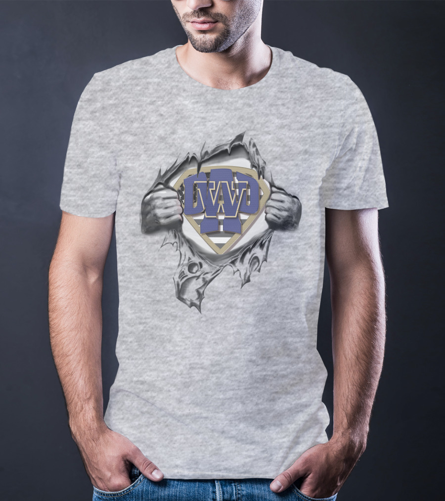 Superdad Washington Huskies Superman T-Shirt