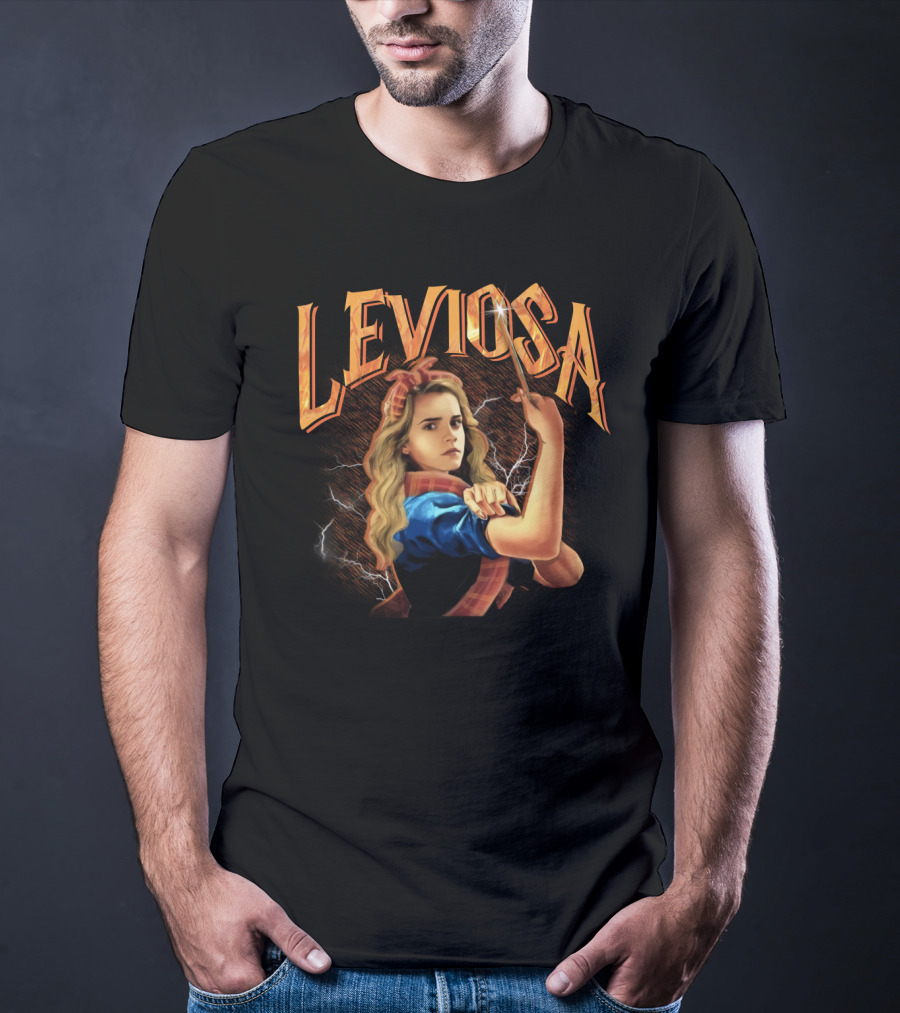 Hermione Granger Leviosa Vintage Magic Lightning T-Shirt
