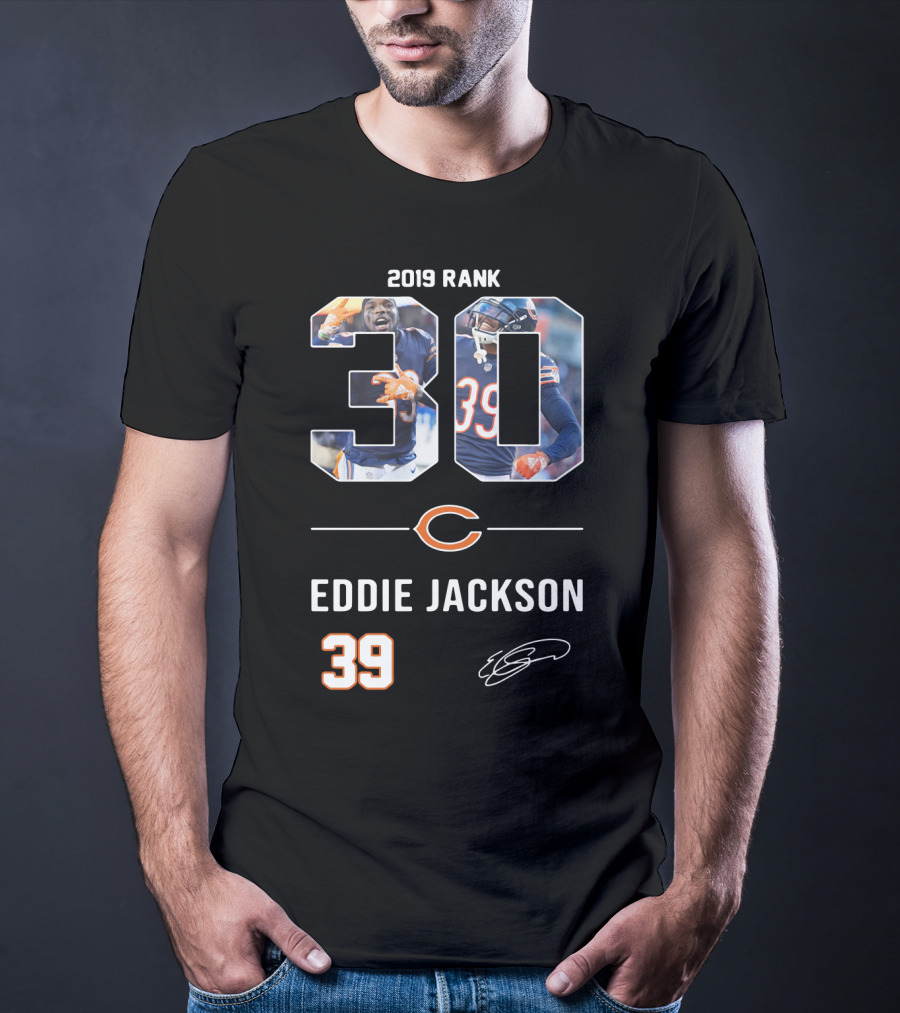 Rank 30 Chicago Bears Eddie Jackson T-Shirt