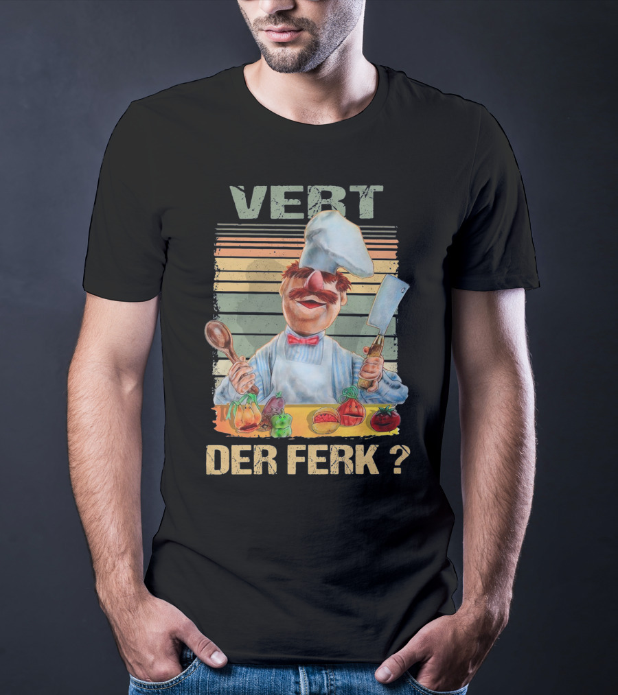 Swedish Chef Vert Der Ferk Comic Parody Cooking T-Shirt