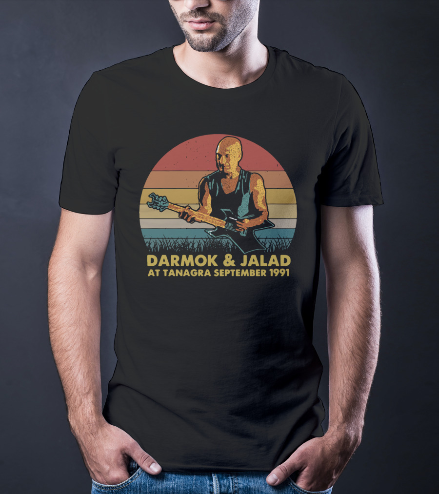 Darmok And Jalad At Tanagra September 1991 Retro Music Guitar T-Shirt