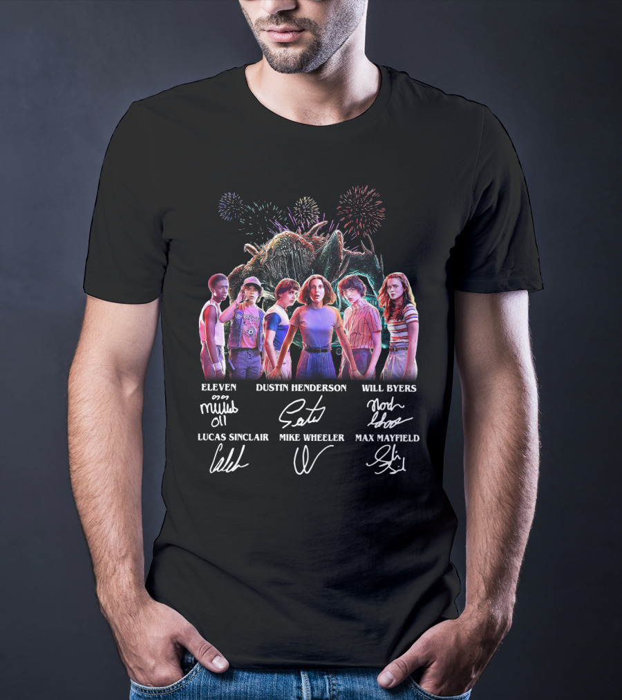 Stranger Things Season 3 Eleven Dustin Henderson Will Byers Lucas Sinclair Mike Wheeler Max Mayfield T-Shirt