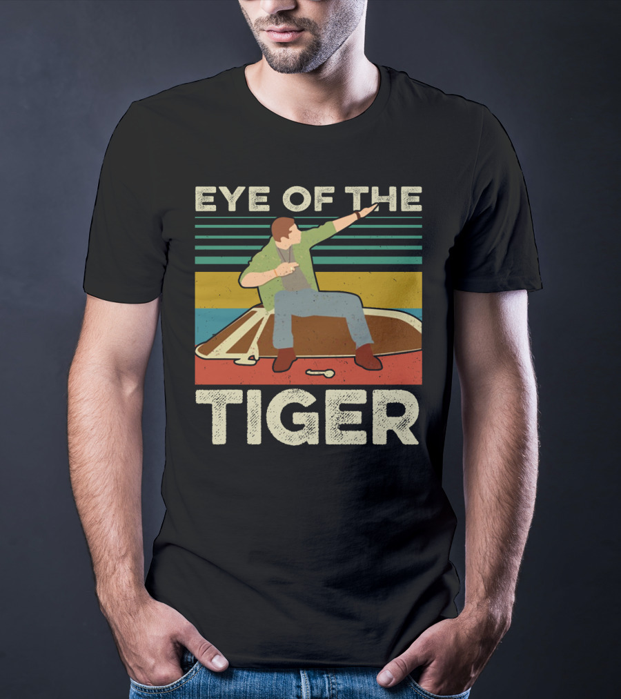 Supernatural Dean Eye Of The Tiger Retro Pose T-Shirt