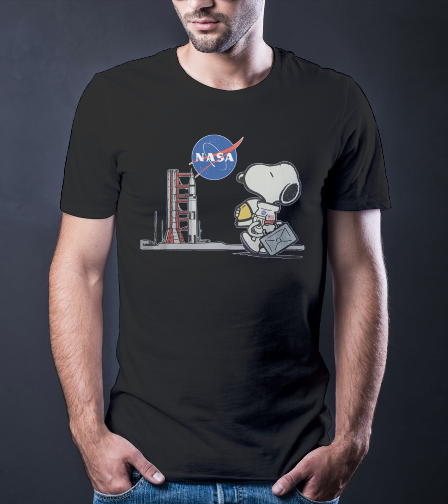 Nasa Snoopy Astronaut Moon Mission Adventure T-Shirt