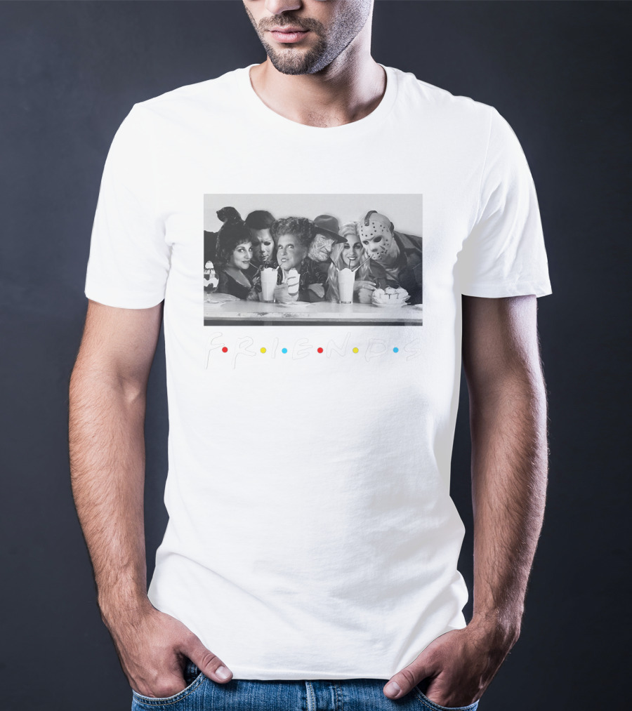 Hocus Pocus Horror Movie Friends Characters Parody With Iconic TV Show T-Shirt