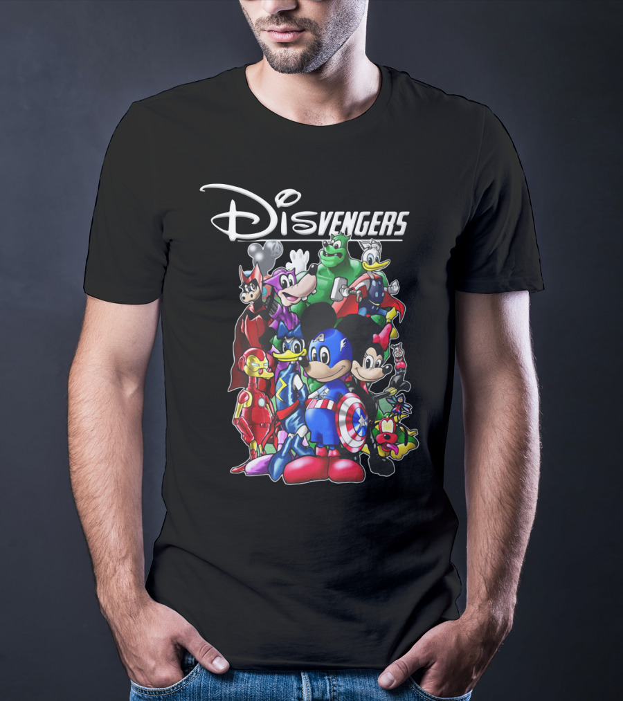 Disney Marvel Avengers Endgame Mickey Disvengers Characters T-Shirt
