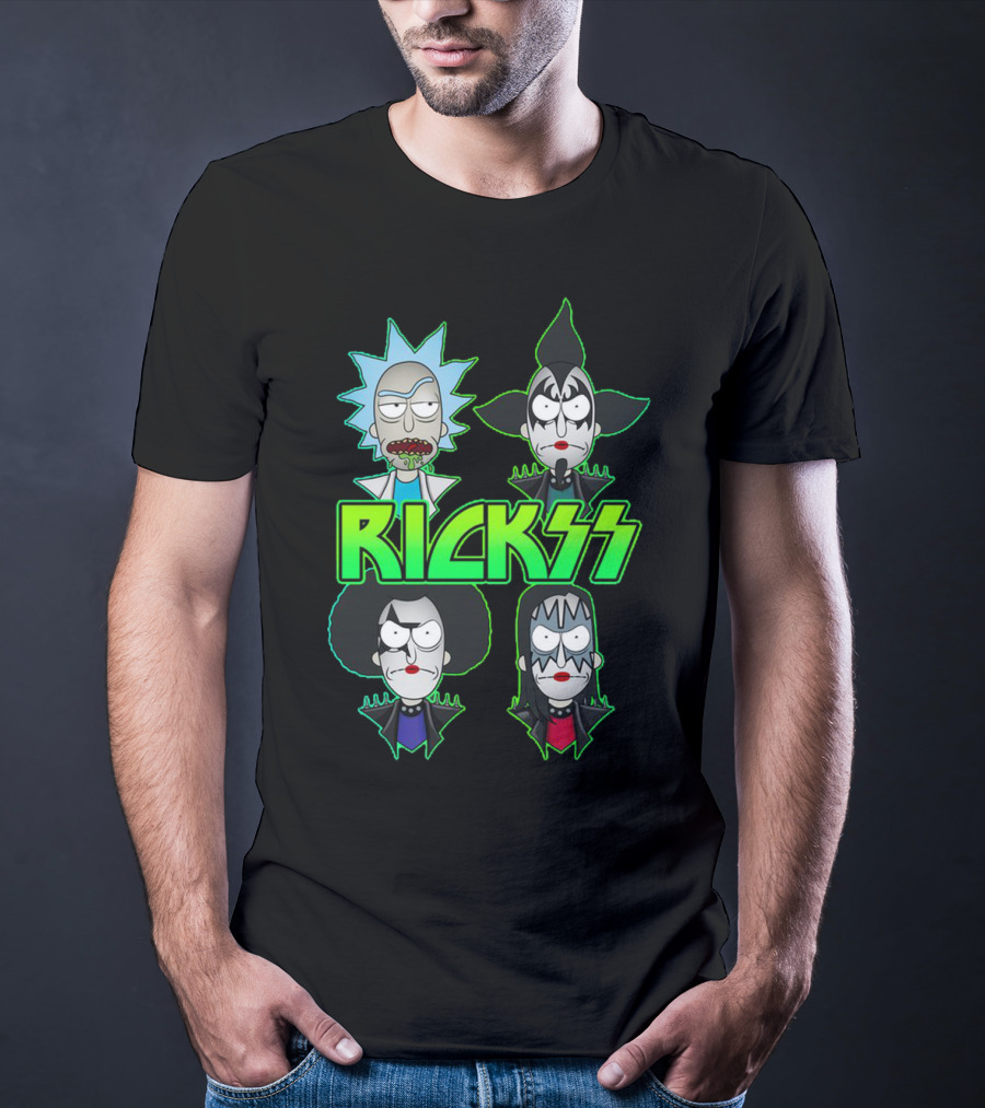 Rick And Morty KISS Band Parody Rickss T-Shirt