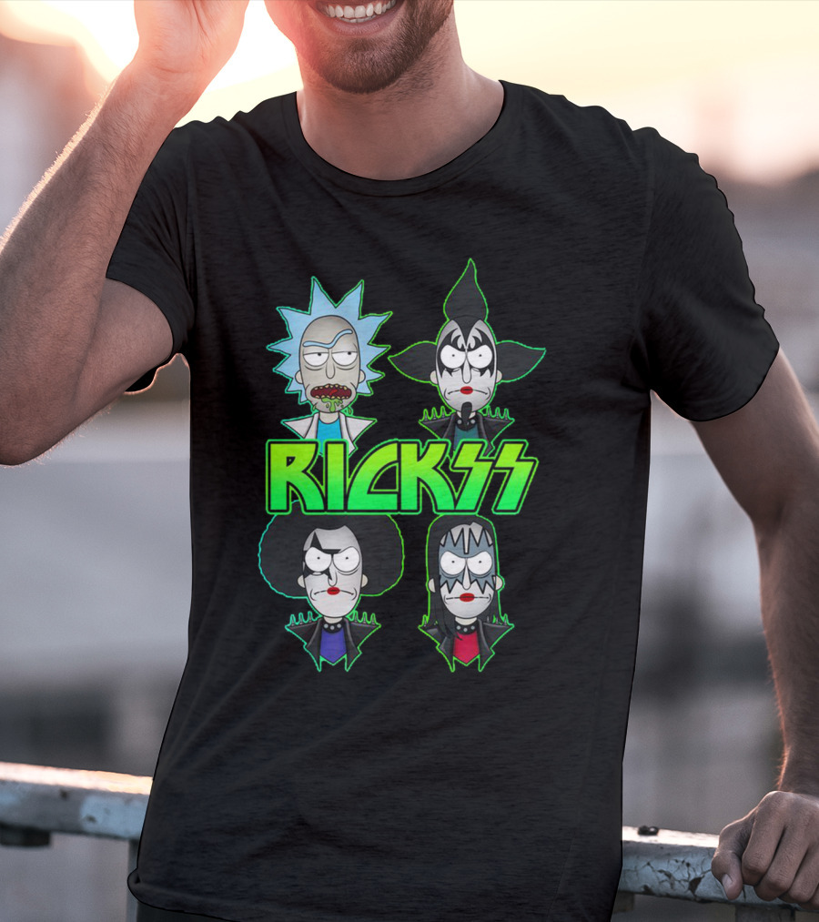 Rick And Morty KISS Band Parody Rickss T-Shirt