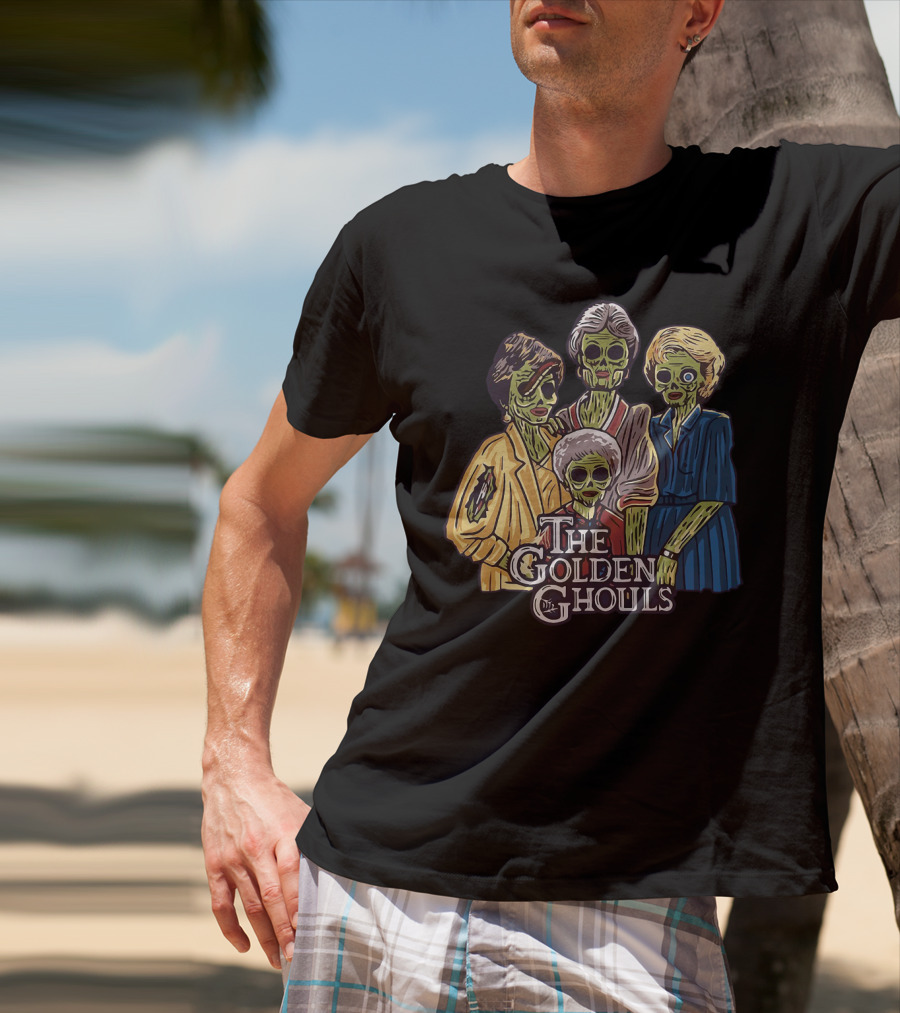 The Golden Girls The Golden Ghouls Halloween Zombie Group T-Shirt