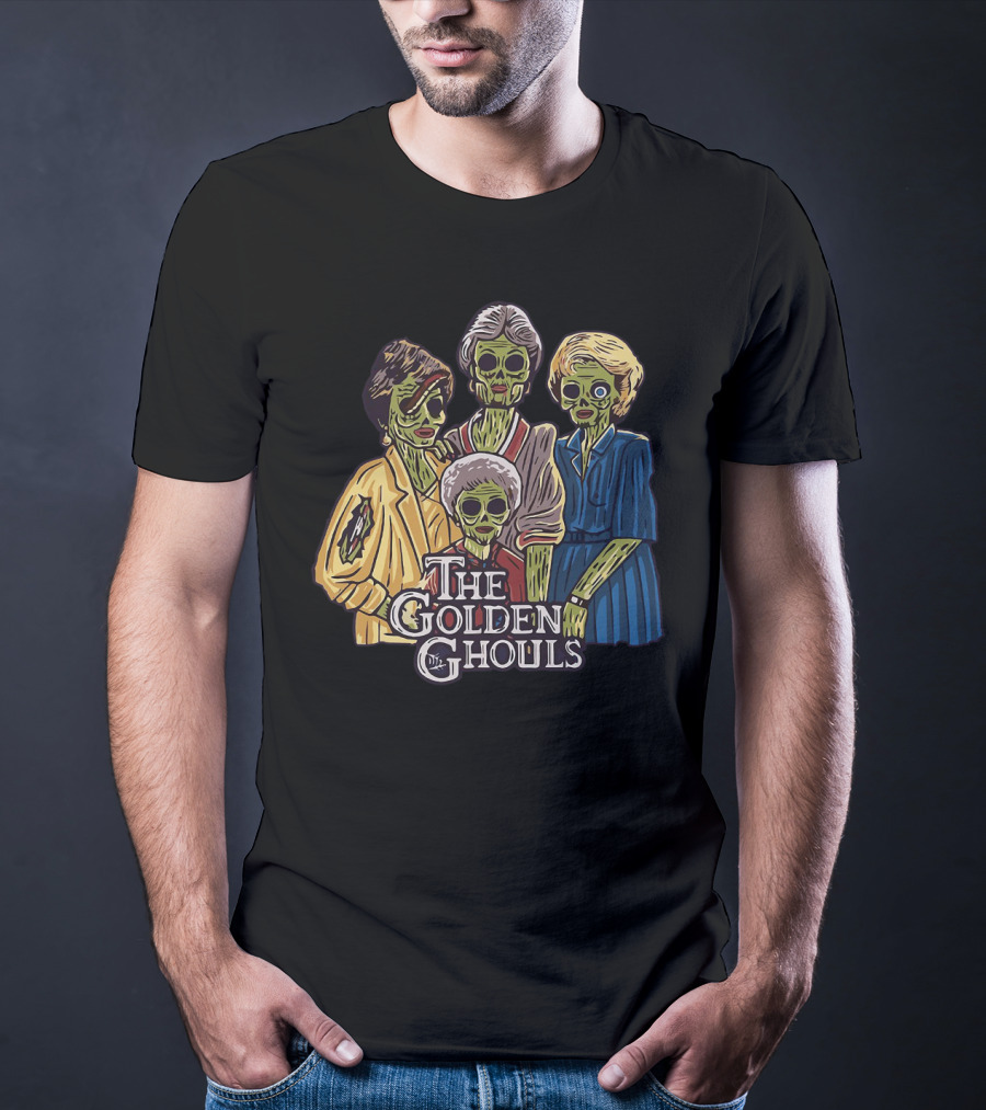 The Golden Girls The Golden Ghouls Halloween Zombie Group T-Shirt