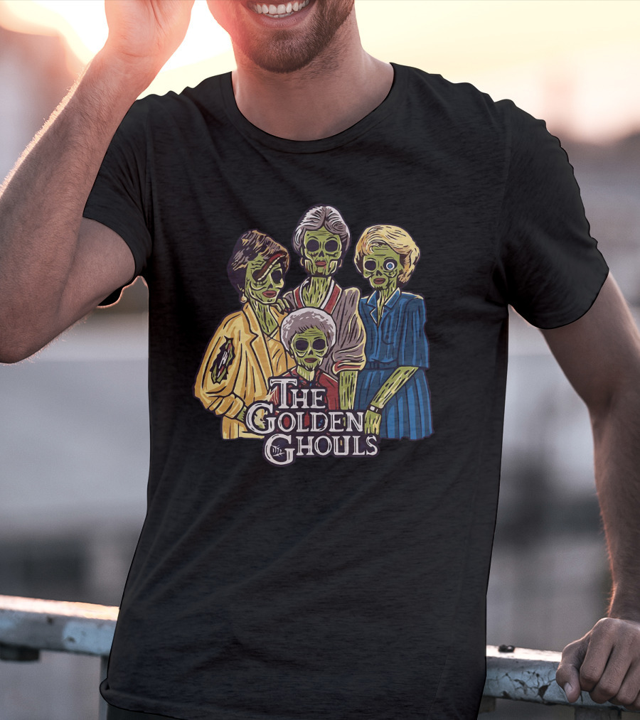 The Golden Girls The Golden Ghouls Halloween Zombie Group T-Shirt