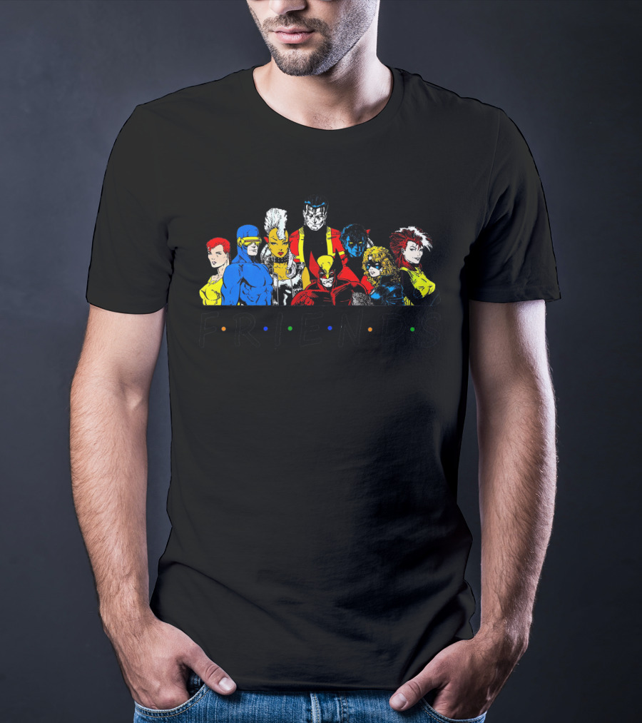 X-Men Friends Characters With Classic Sitcom Theme T-Shirt