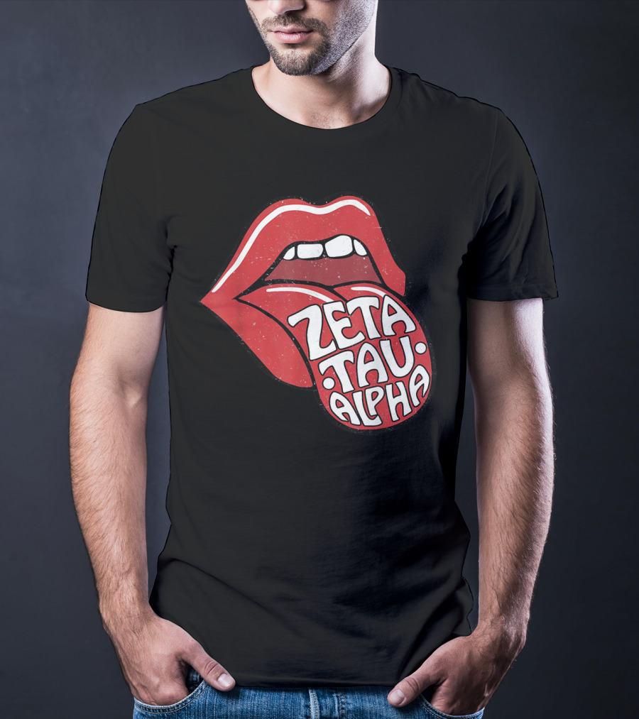 Zeta Tau Alpha Tongue Logo Pop T-Shirt
