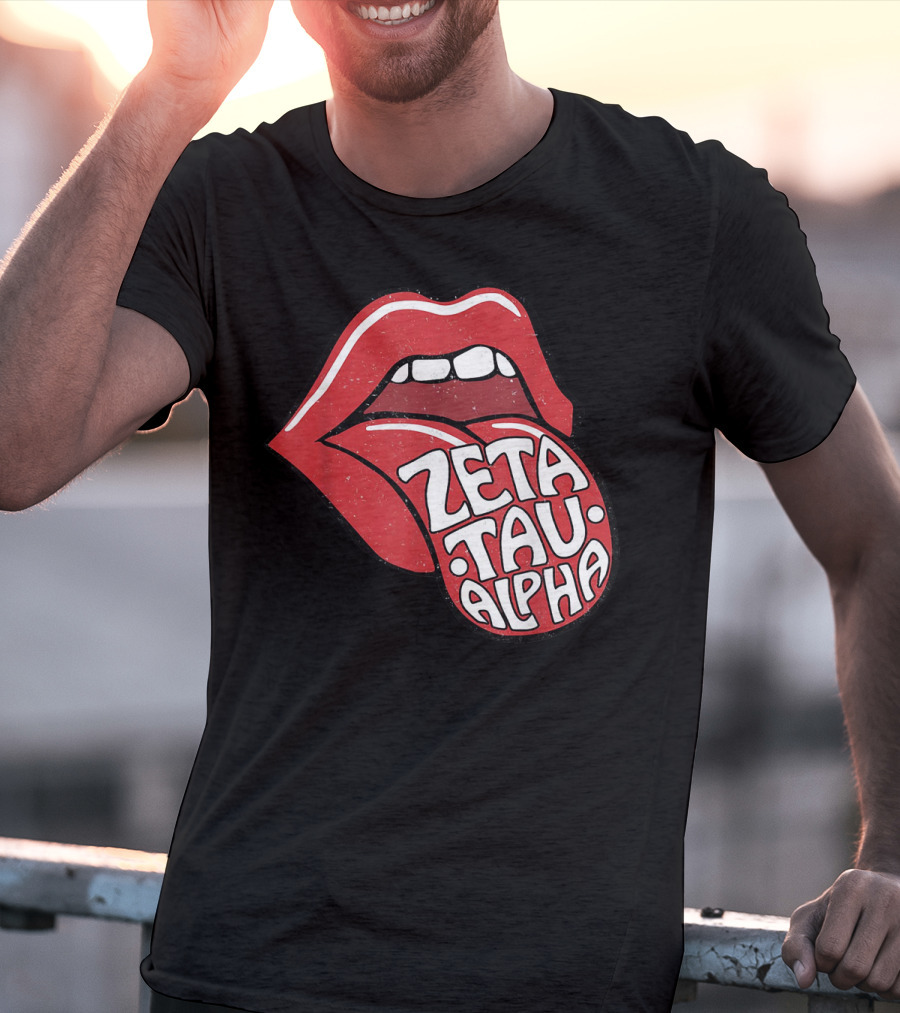 Zeta Tau Alpha Tongue Logo Pop T-Shirt