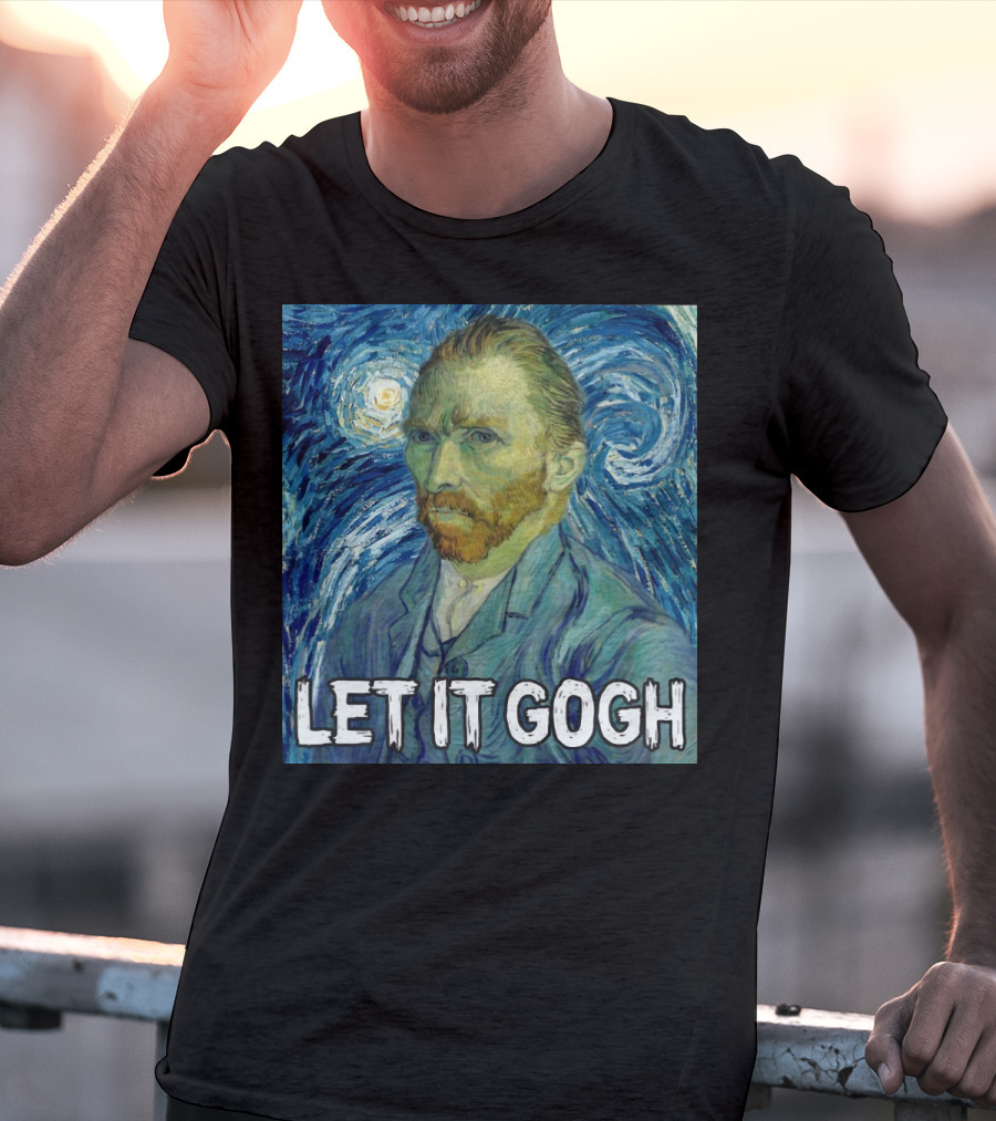 Vincent Van Gogh Let It Gogh Starry Night T-Shirt