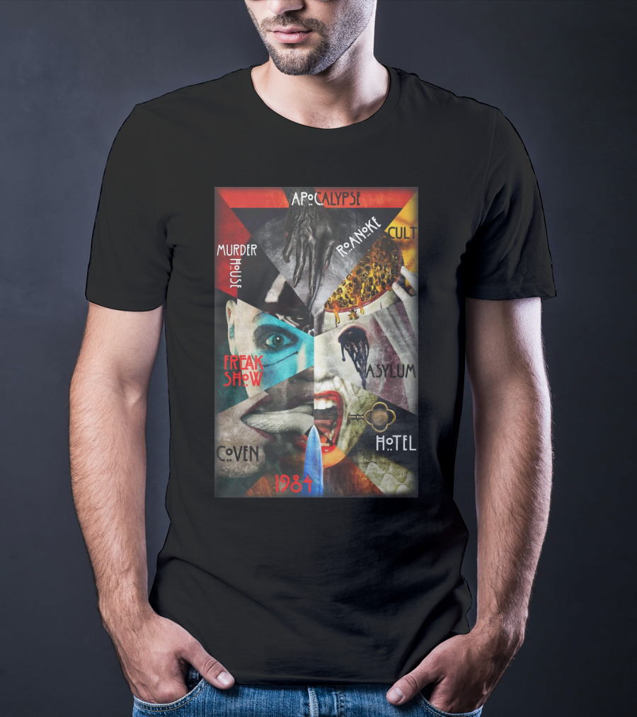 Apocalypse Roanoke Cult Murder House Freak Show Asylum Coven Hotel 1984 T-Shirt