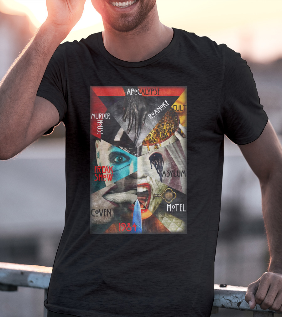 Apocalypse Roanoke Cult Murder House Freak Show Asylum Coven Hotel 1984 T-Shirt