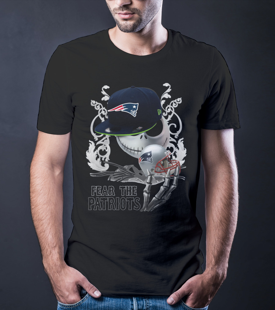 Jack Skellington Patriots Skull Fear The Patriots New Era Cap Football Helmet T-Shirt