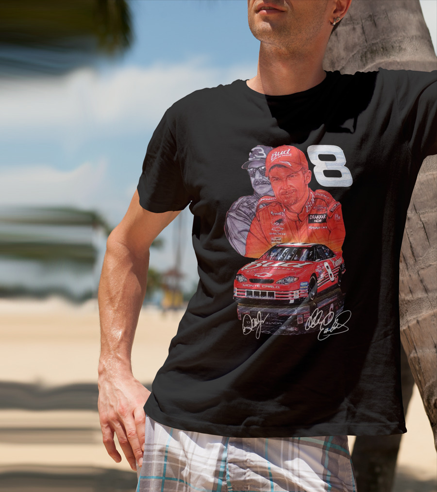 Dale Earnhardt Jr 8 Bud Monte Carlo Sam Bass Art T-Shirt