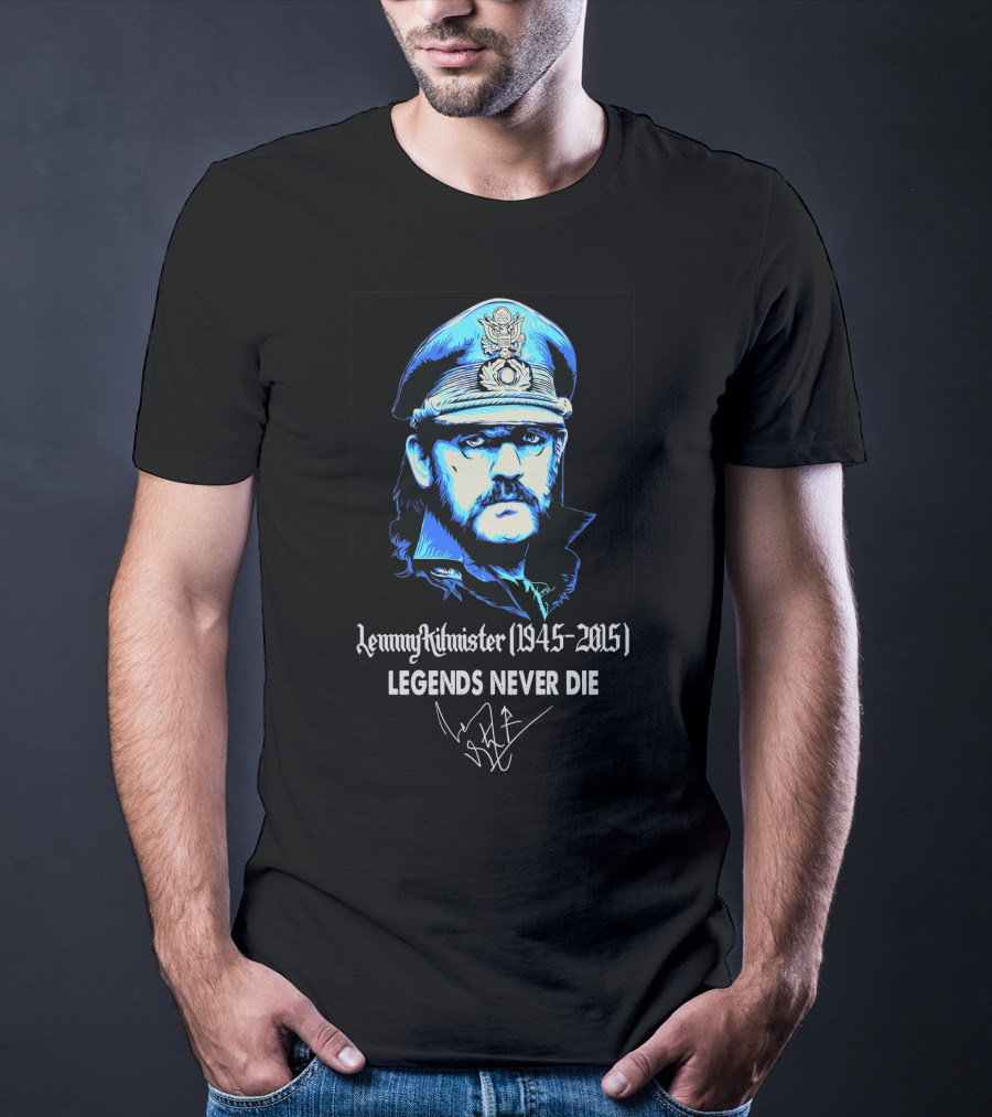 Lemmy Kilmister 1945-2015 Legends Never Die T-Shirt