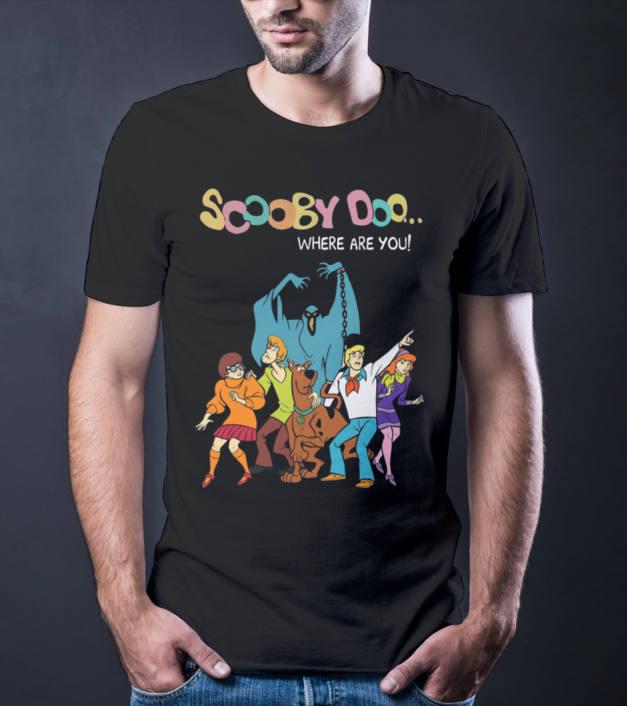 Scooby Doo Where Are You Group And Phantom Scene T-Shirt