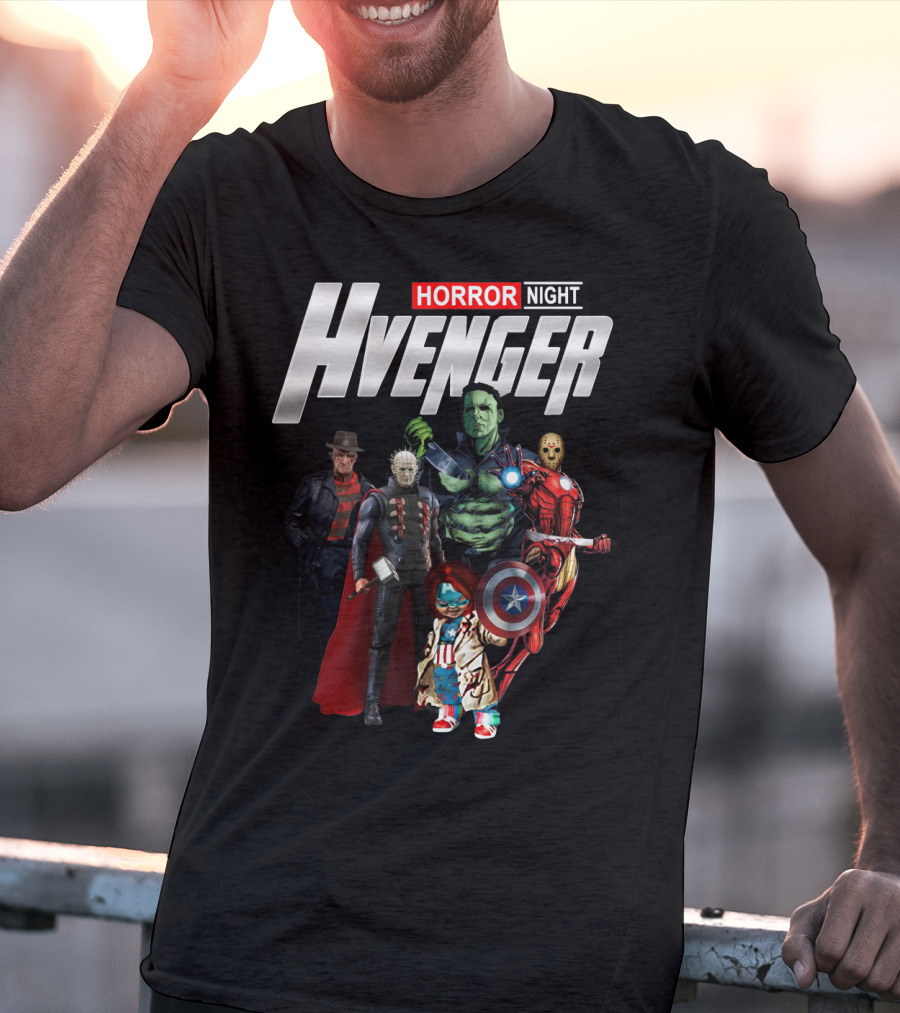 Horror Night Hvenger Avenger Crossover Villains Assemble T-Shirt