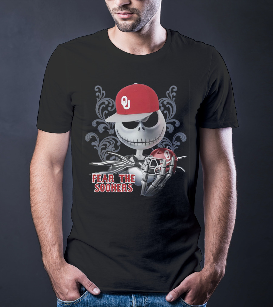 Jack Skellington OU Fear The Sooners T-Shirt
