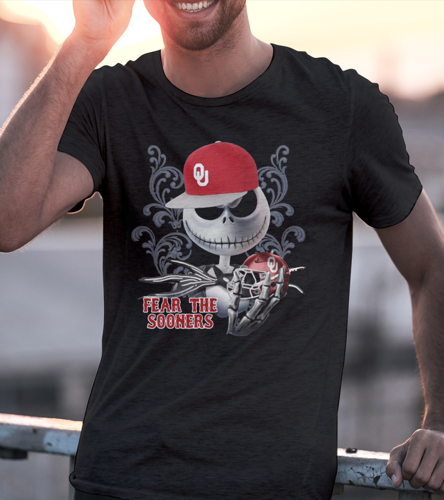 Jack Skellington OU Fear The Sooners T-Shirt