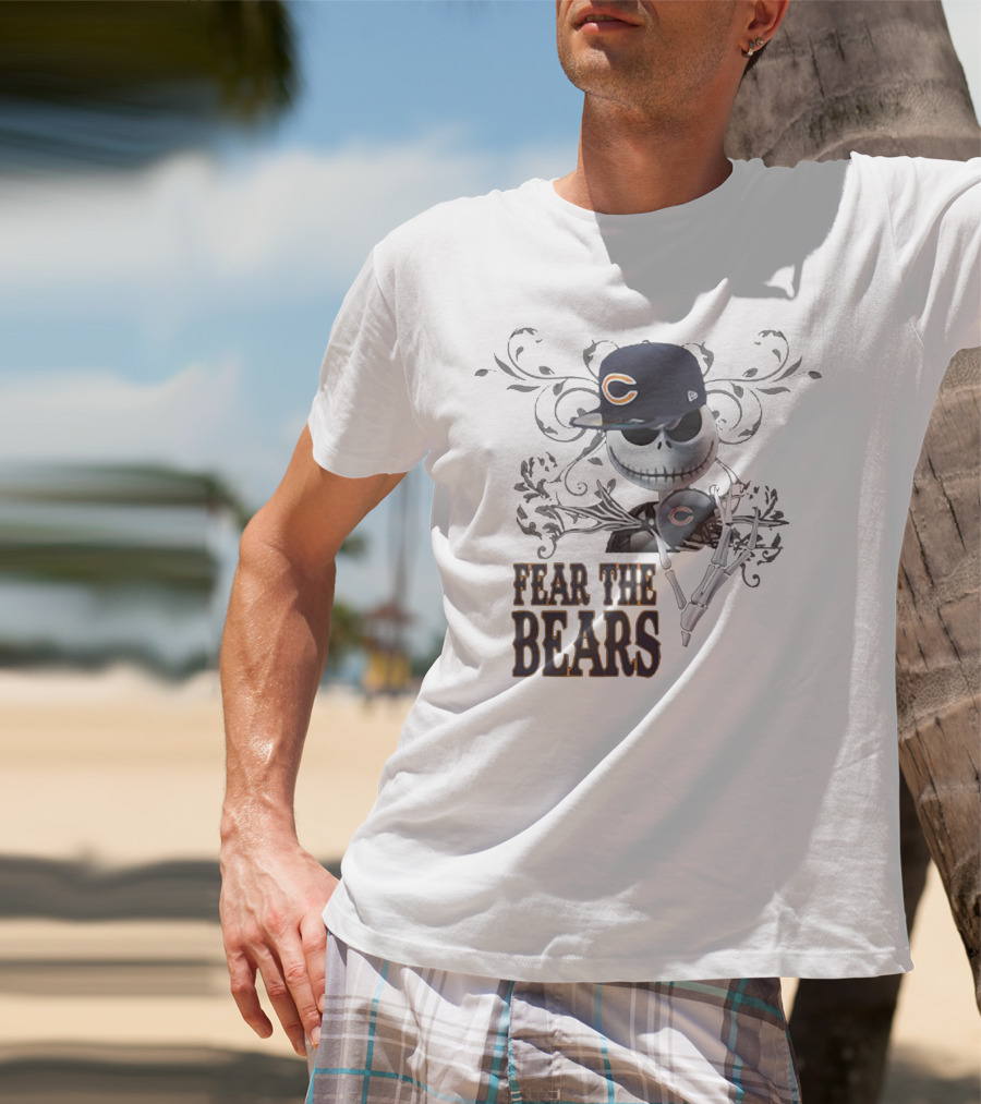 JACK SKELLINGTON Chicago Bears Fear The Bears T-Shirt