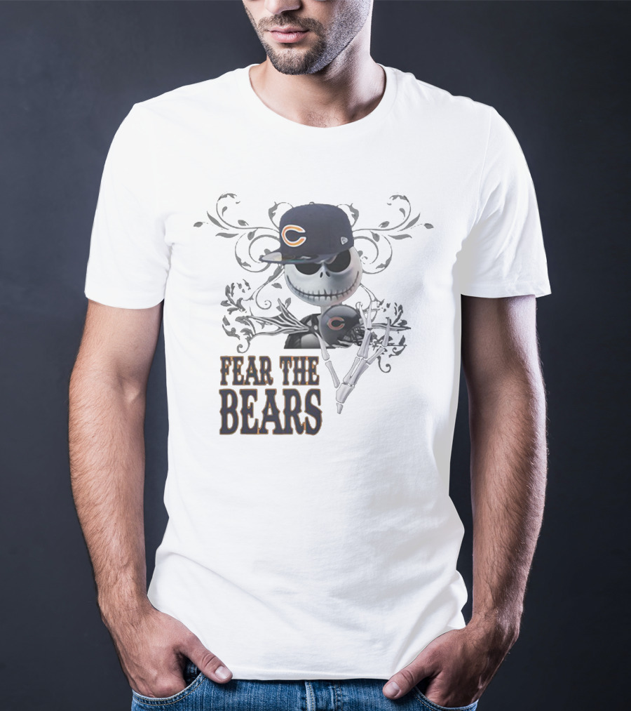 JACK SKELLINGTON Chicago Bears Fear The Bears T-Shirt