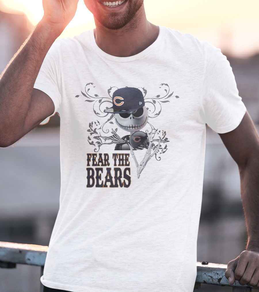 JACK SKELLINGTON Chicago Bears Fear The Bears T-Shirt