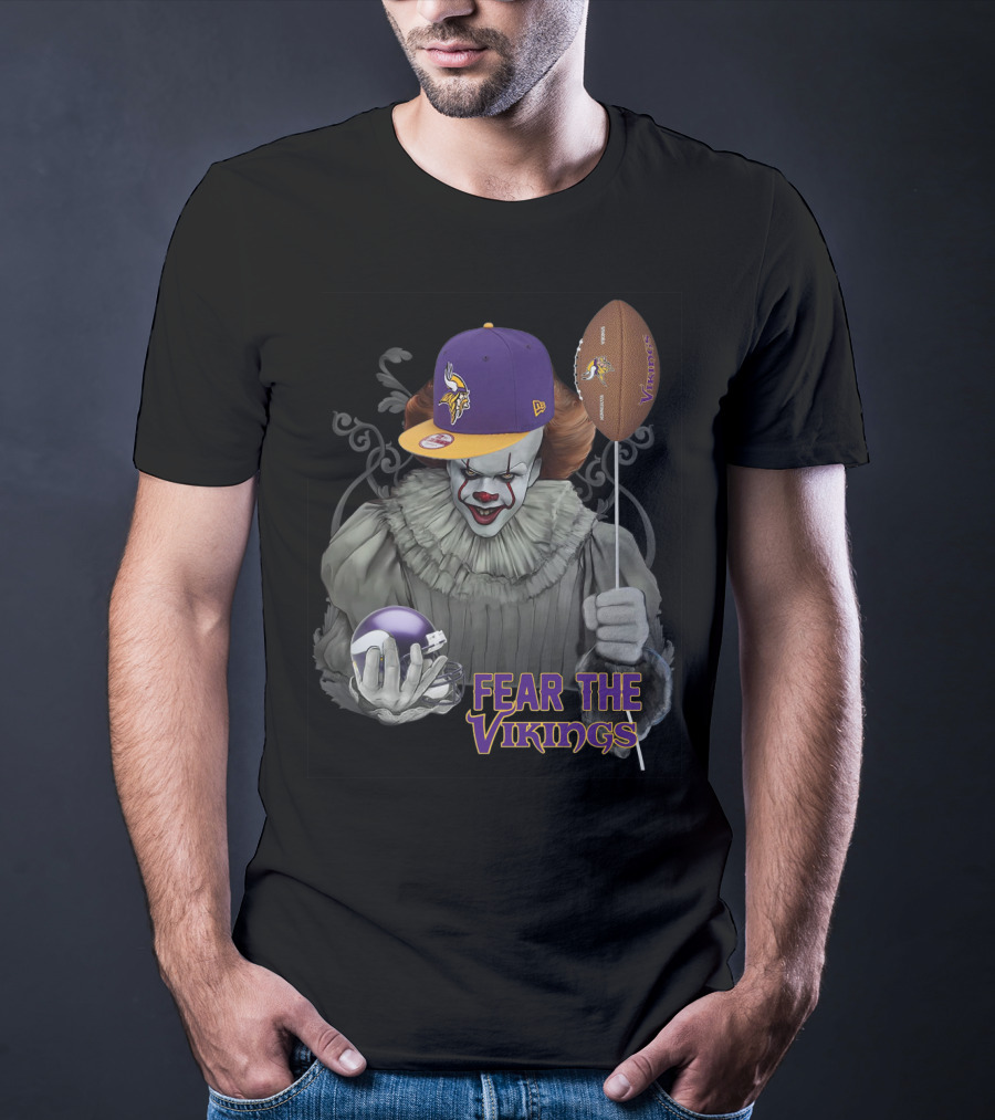 Pennywise Fear The Vikings Minnesota Football Balloon Hat T-Shirt