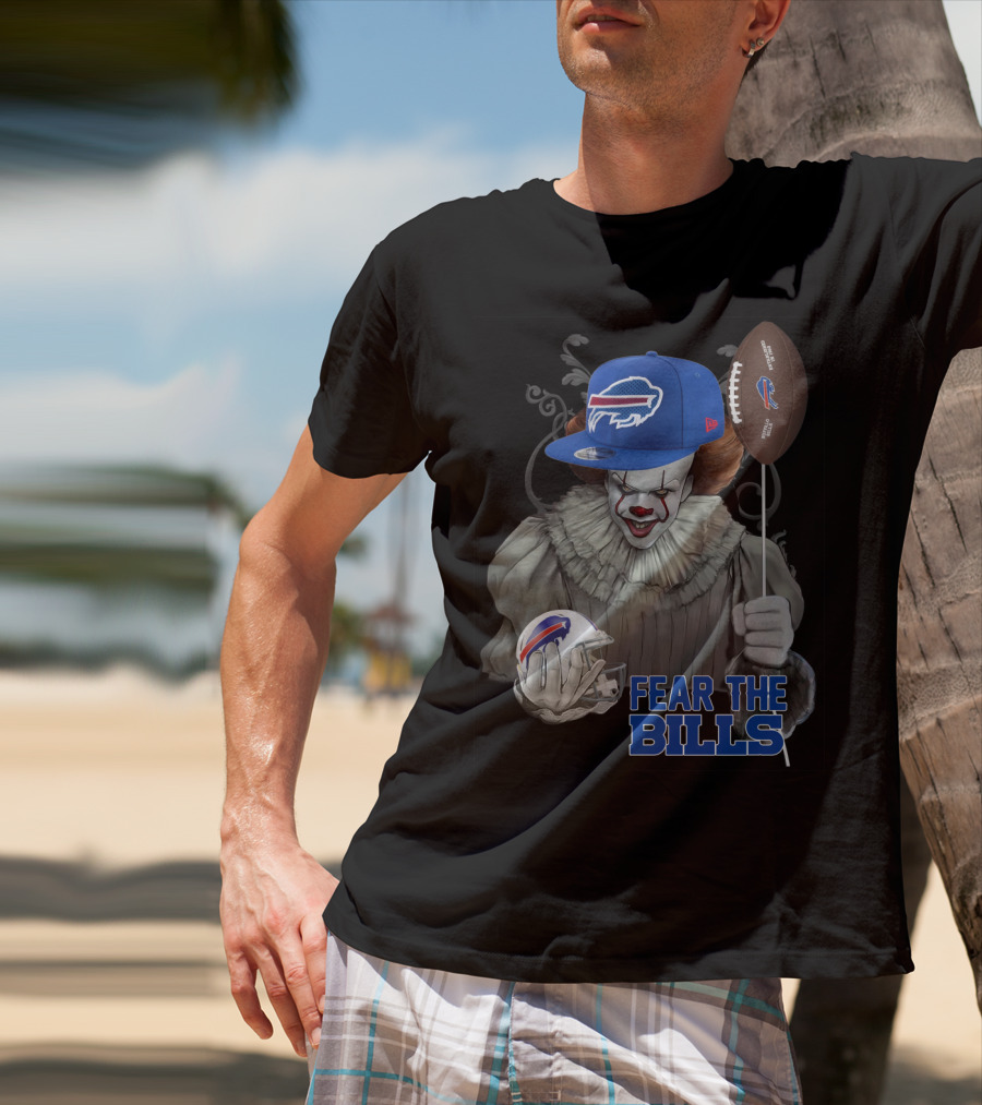 Pennywise Fear The Buffalo Bills Football Helmet T-Shirt