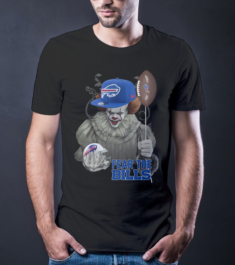 Pennywise Fear The Buffalo Bills Football Helmet T-Shirt
